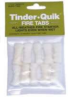 Tinder Quik Fire Tabs All Weather Fire Starter Even Wet  