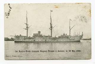 Anvers Belgium Le Navir Ecole 1905 Ship Postcard. Make multiple 