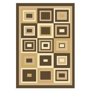  Infinity Home Source Boxes 2 x 7 3 brown Area Rug