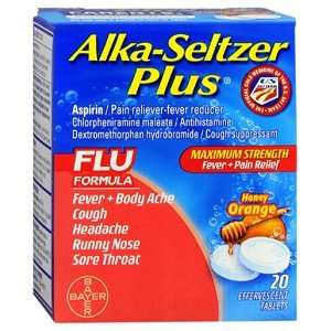  Special pack of 6 ALKA SELTZER PLUS COLD/FLU 20 Tablets 