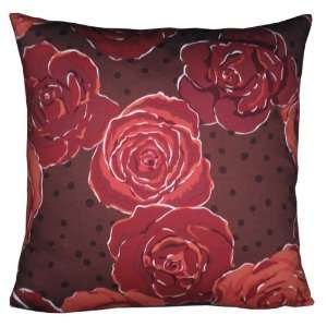  16 Inch Rose and Chocolate Decorative Pillow Cover