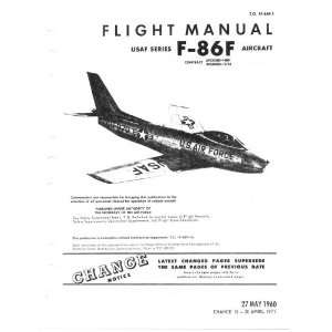   Aviation F 86 F Aircraft Flight Manual North American Aviation Books