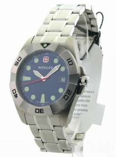 72978 Wenger Swiss Military Steel Date New Mens Watch  