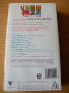 ABC For Kids ~ More Favourites ~ PAL VHS Video *VGC*  