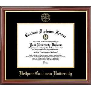   Embossed Seal   Mahogany Gold Trim   Diploma Frame