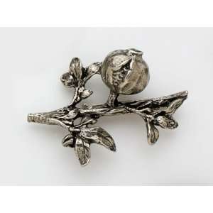  Hand Crafted Pewter Pin   Large Pomegranate Everything 