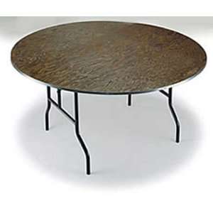   Folding Products Small E Series Round Plywood Core Folding Table Home