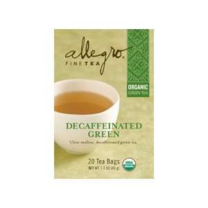 Allegro Organic Decaf Green Tea, 20 Tea Grocery & Gourmet Food