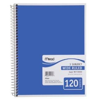  Mead Spiral Notebook, 5 Subject, 180 Count, College Ruled 