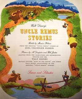1947 UNCLE REMUS STORIES Walt Disney TAR BABY Black Americana NEGRO 