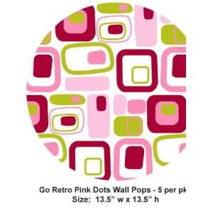   Brewster Wall Pops Dot Go Retro Pink WPD90242