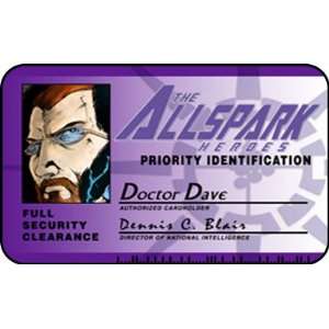  Allspark Heroes id badge Doctor Dave card