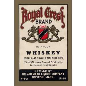  Royal Crest Brand Whiskey 44X66 Canvas