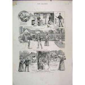   1889 Australia Tennis Horse Whip Reading Comedy Sketch