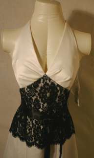 JESSICA McCLINTOCK Ivory Lace Wedding Dress NWT Size 2  