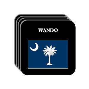  US State Flag   WANDO, South Carolina (SC) Set of 4 Mini 