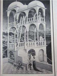 This auction is for an M.C. Escher puzzle, #12 Belvedere. Puzzle is 