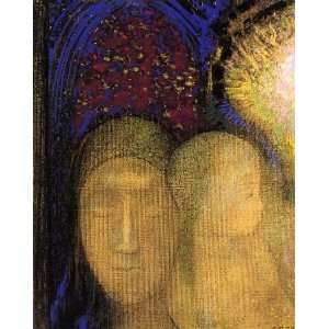   against a Stained Glass Background, by Redon Odilon