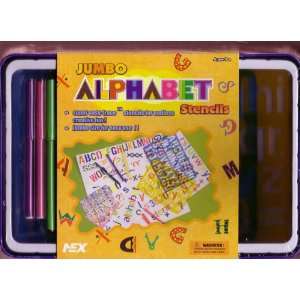  Jumbo Alphabet Stencils Toys & Games