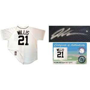  Dontrelle Willis Signed Tigers Majestic Replica Jersey 