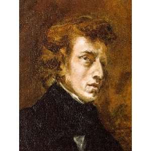   Portrait of Frédéric Chopin, By Delacroix Eugène 