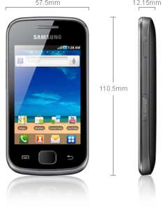 NEW@ Samsung Galaxy Gio GT S5660M Smartphone   Black  