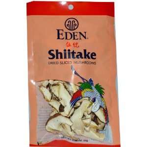 Shiitake Mushrooms, Dried Sliced, 0.88 oz (25 g)  Grocery 