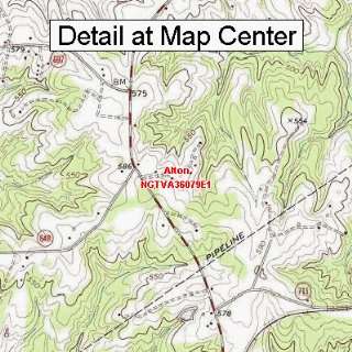  USGS Topographic Quadrangle Map   Alton, Virginia (Folded 