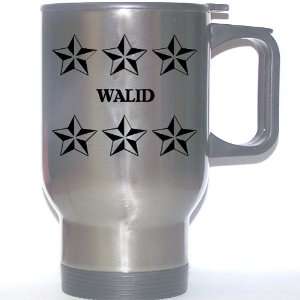  Personal Name Gift   WALID Stainless Steel Mug (black 