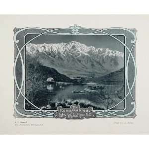  1910 Remarkables Range Lake Wakatipu New Zealand Print 