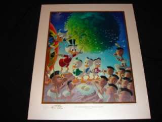 Carl Barks ASTRONOMICAL PREDICAMENT Gold Litho #58/100 Signed Disney 