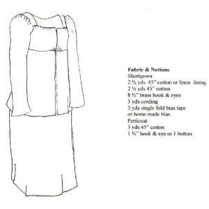  1812 High Waisted Shortgown and Petticoat Pattern (Size 