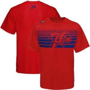    Philadelphia 76ers Red Slash Graphic T shirt