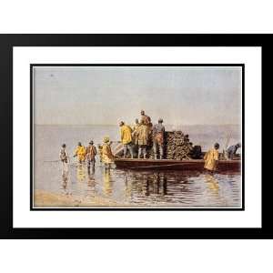  Eakins, Thomas 38x28 Framed and Double Matted Taking up 