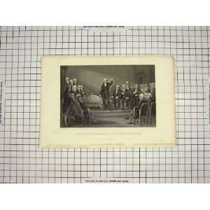  ANTIQUE PRINT WASHINGTON CONVENITION 1787 WAGEMAN