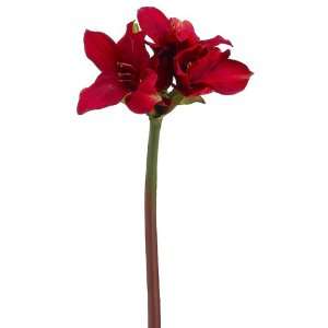  Faux 21 Amaryllis Spray Red (Pack of 12) 