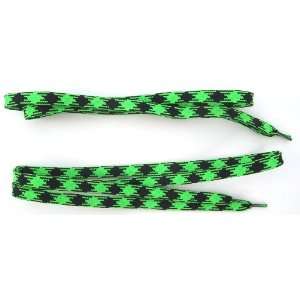  Green and Black Diamond Shoelaces Shoe Laces Toys & Games