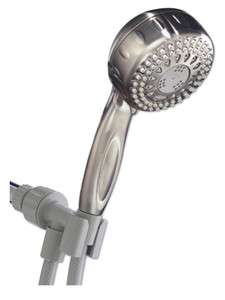 Waterpik, Chrome, 6 Setting, Twin Turbo, Hand Held Shower Head, 5 