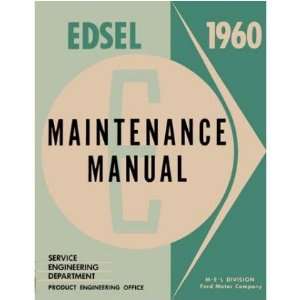    1960 EDSEL RANGER VILLAGER Shop Service Manual Book Automotive