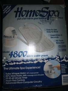 REGINA Home Spa Model 4800 Homespa Bath Mat White Water Power Massager 
