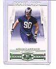 2007 DONRUSS THREADS GREEN ADAM CARRIKER #221 RAMS ROOKIE /200