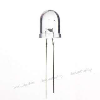 50pcs 10mm Water Clear White Round Super Bright LED 14000mcd LEDs Lamp 