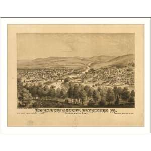  Historic Bethlehem, Pennsylvania, c. 1877 (L) Panoramic 