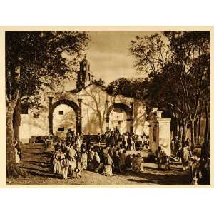  1925 Amecameca Procession Chapel Mexico Photogravure 