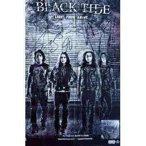 Black Tide Autographed Signed Mayhem poster