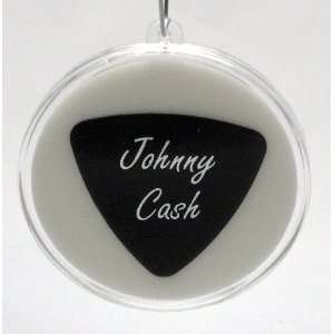 Johnny Cash Dunlop Guitar Pick #2 With MADE IN USA Christmas Ornament 