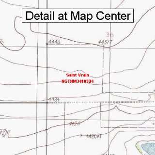   Map   Saint Vrain, New Mexico (Folded/Waterproof)