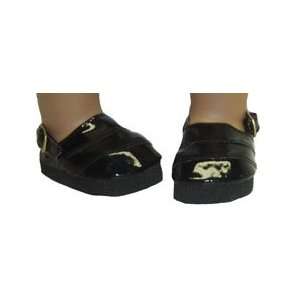    Black Patent Clog Shoes for American Girl Dolls Toys & Games