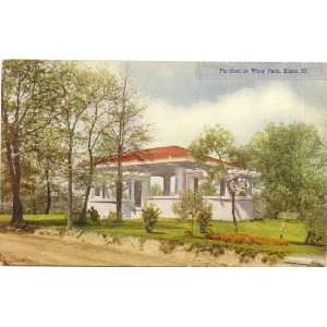  Postcard   Pavilion in Wing Park   Elgin Illinois 
