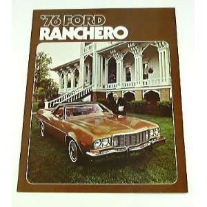   1976 76 Ford RANCHERO BROCHURE GT Squire 500 Brougham 